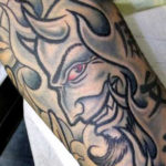 Tattoo Jos Oss Black and grey 24 duivel devil coop