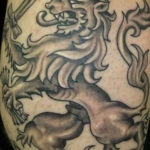 Tattoo Jos Oss Black and grey 25 leeuw wapen