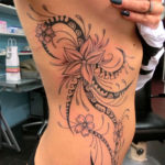 Tattoo Jos Oss Black and grey 36 flowers polynesisch