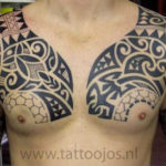 Tattoo Jos Oss Polynesisch Maori tribal 84 borst schouders